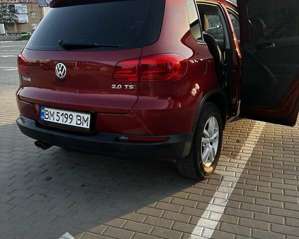 Красный Фольксваген Тигуан, объемом двигателя 1.98 л и пробегом 91 тыс. км за 13000 $, фото 1 на Automoto.ua