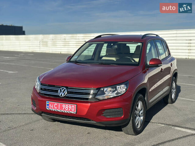Красный Фольксваген Тигуан, объемом двигателя 1.98 л и пробегом 94 тыс. км за 13750 $, фото 2 на Automoto.ua