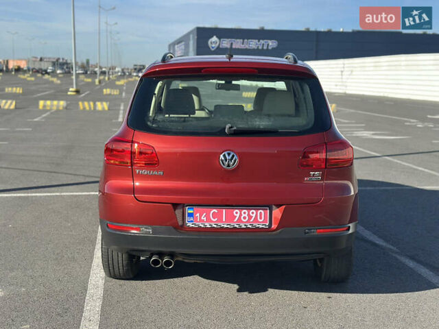 Красный Фольксваген Тигуан, объемом двигателя 1.98 л и пробегом 94 тыс. км за 13750 $, фото 10 на Automoto.ua