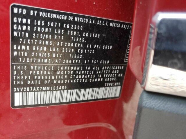 Красный Фольксваген Тигуан, объемом двигателя 2 л и пробегом 97 тыс. км за 13000 $, фото 7 на Automoto.ua