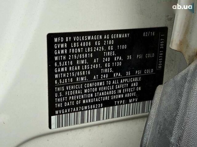 Фольксваген Тигуан, объемом двигателя 2 л и пробегом 214 тыс. км за 9000 $, фото 13 на Automoto.ua