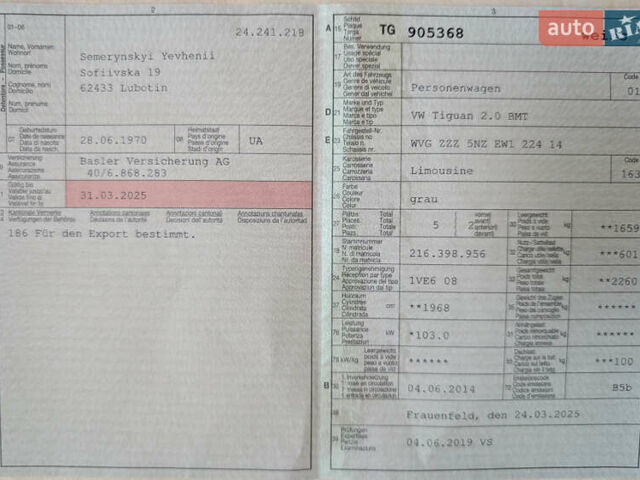 Серый Фольксваген Тигуан, объемом двигателя 1.97 л и пробегом 120 тыс. км за 22000 $, фото 22 на Automoto.ua