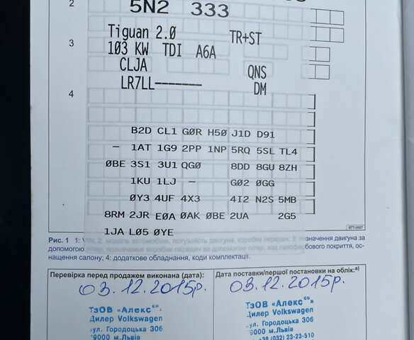 Серый Фольксваген Тигуан, объемом двигателя 2 л и пробегом 165 тыс. км за 15500 $, фото 59 на Automoto.ua
