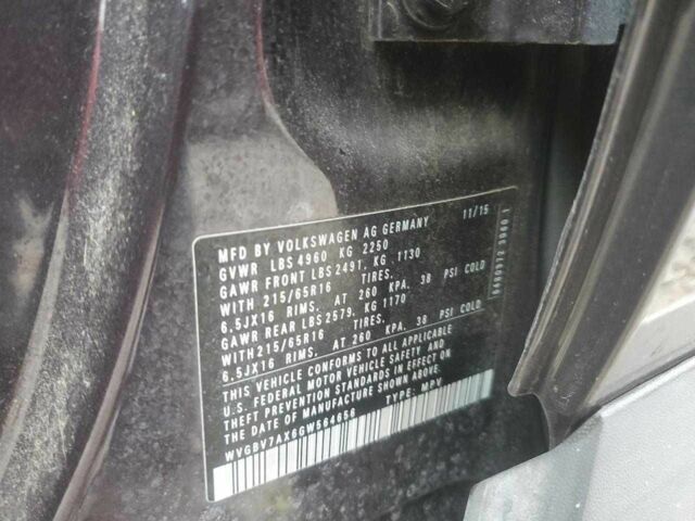 Сірий Фольксваген Тігуан, об'ємом двигуна 2 л та пробігом 135 тис. км за 2300 $, фото 12 на Automoto.ua