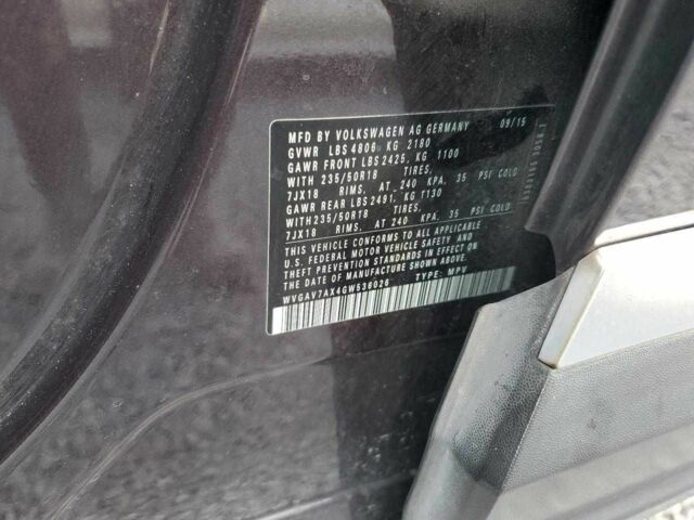 Сірий Фольксваген Тігуан, об'ємом двигуна 2 л та пробігом 147 тис. км за 2500 $, фото 12 на Automoto.ua