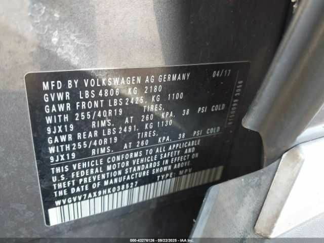 Серый Фольксваген Тигуан, объемом двигателя 2 л и пробегом 55 тыс. км за 8000 $, фото 8 на Automoto.ua