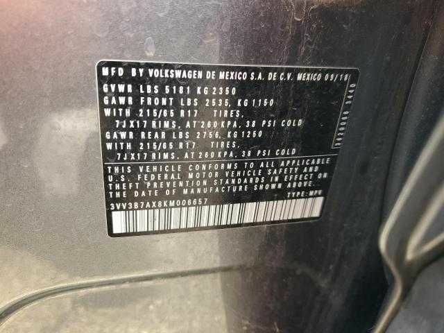 Серый Фольксваген Тигуан, объемом двигателя 2 л и пробегом 49 тыс. км за 4500 $, фото 12 на Automoto.ua