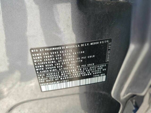 Сірий Фольксваген Тігуан, об'ємом двигуна 2 л та пробігом 58 тис. км за 12800 $, фото 12 на Automoto.ua