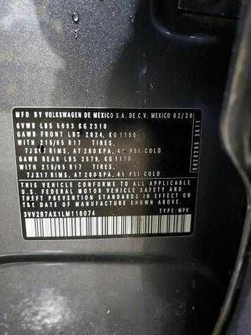 Сірий Фольксваген Тігуан, об'ємом двигуна 2 л та пробігом 78 тис. км за 5000 $, фото 13 на Automoto.ua