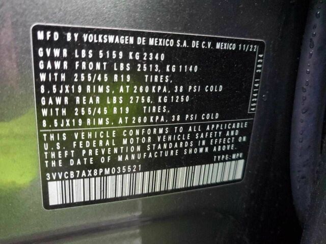 Серый Фольксваген Тигуан, объемом двигателя 2 л и пробегом 144 тыс. км за 8600 $, фото 12 на Automoto.ua