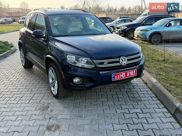 Синий Фольксваген Тигуан, объемом двигателя 2 л и пробегом 129 тыс. км за 14100 $, фото 1 на Automoto.ua