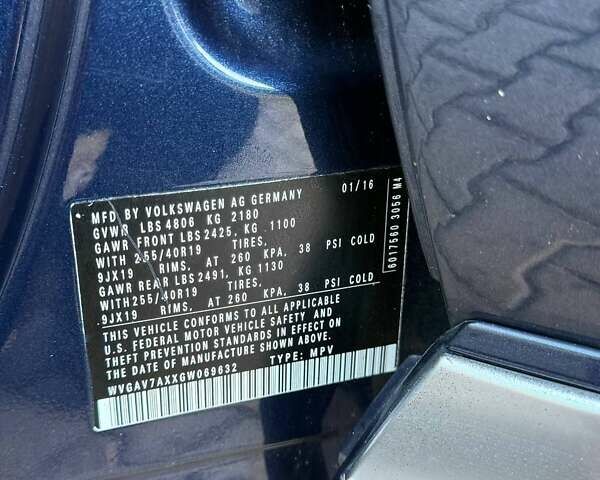 Синий Фольксваген Тигуан, объемом двигателя 2 л и пробегом 129 тыс. км за 14100 $, фото 42 на Automoto.ua