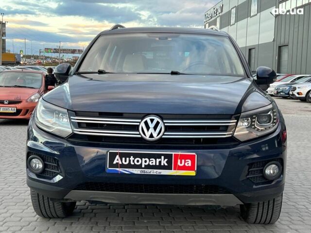 Синий Фольксваген Тигуан, объемом двигателя 2 л и пробегом 191 тыс. км за 14490 $, фото 1 на Automoto.ua