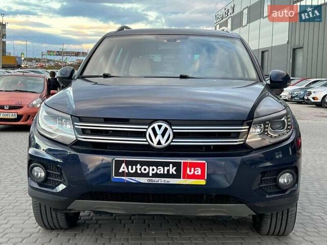 Синий Фольксваген Тигуан, объемом двигателя 2 л и пробегом 191 тыс. км за 14490 $, фото 1 на Automoto.ua
