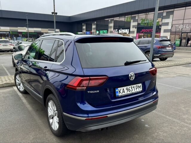 Синий Фольксваген Тигуан, объемом двигателя 2 л и пробегом 101 тыс. км за 25500 $, фото 2 на Automoto.ua