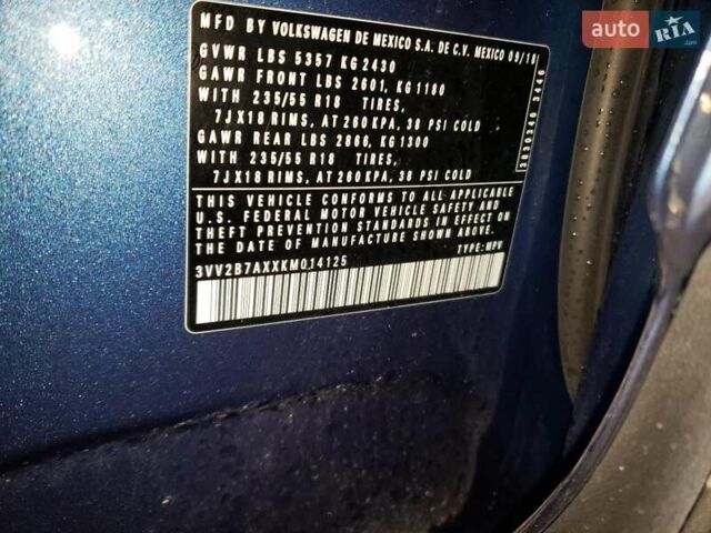 Синий Фольксваген Тигуан, объемом двигателя 1.98 л и пробегом 125 тыс. км за 4000 $, фото 12 на Automoto.ua