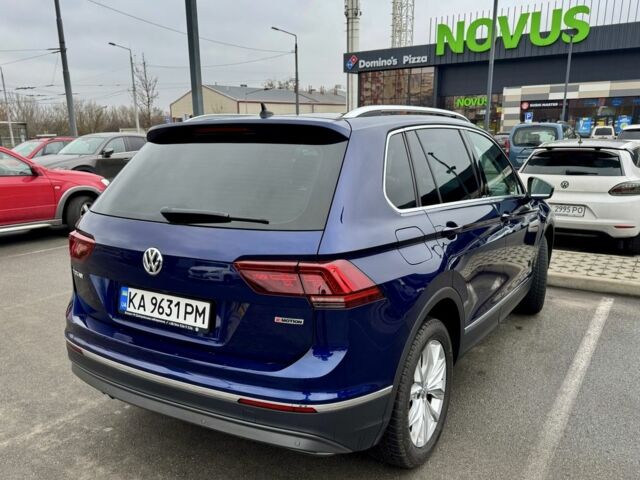 Синий Фольксваген Тигуан, объемом двигателя 2 л и пробегом 101 тыс. км за 25500 $, фото 3 на Automoto.ua