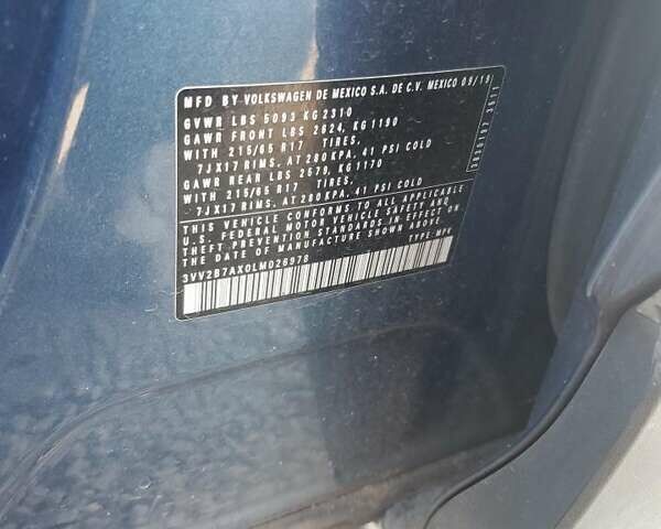 Синий Фольксваген Тигуан, объемом двигателя 2 л и пробегом 136 тыс. км за 4300 $, фото 11 на Automoto.ua