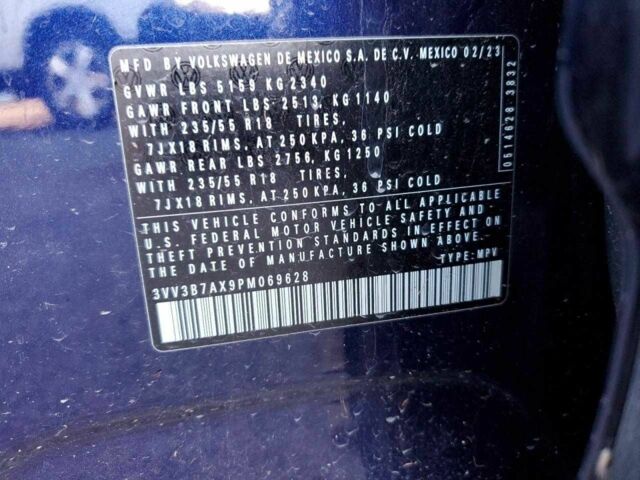 Синий Фольксваген Тигуан, объемом двигателя 2 л и пробегом 32 тыс. км за 9000 $, фото 11 на Automoto.ua