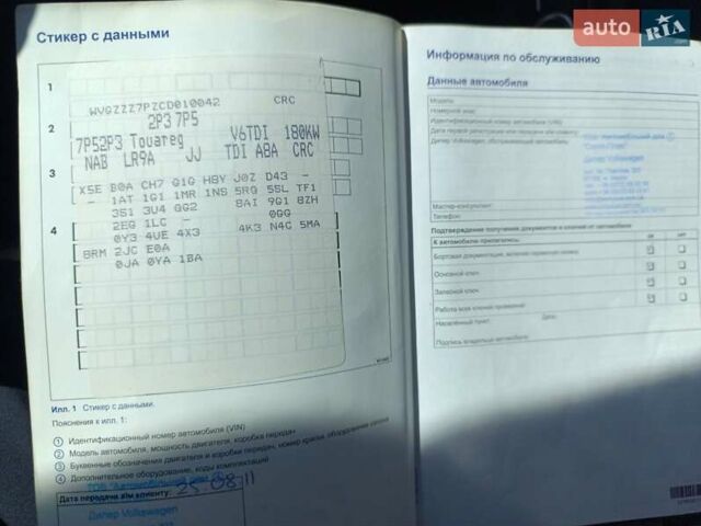 Белый Фольксваген Туарег, объемом двигателя 2.97 л и пробегом 250 тыс. км за 19000 $, фото 5 на Automoto.ua