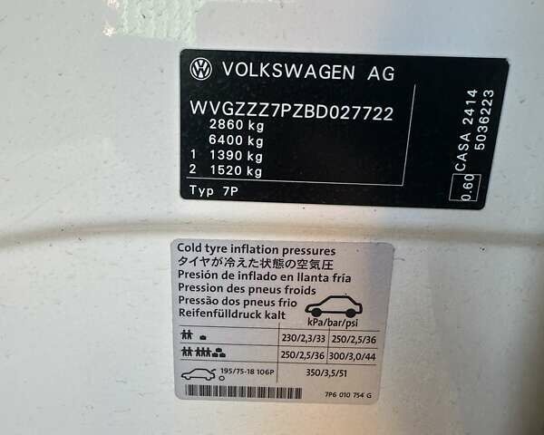 Білий Фольксваген Туарег, об'ємом двигуна 2.97 л та пробігом 250 тис. км за 15500 $, фото 10 на Automoto.ua