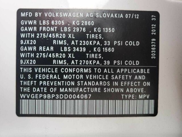 Білий Фольксваген Туарег, об'ємом двигуна 3 л та пробігом 151 тис. км за 1900 $, фото 12 на Automoto.ua