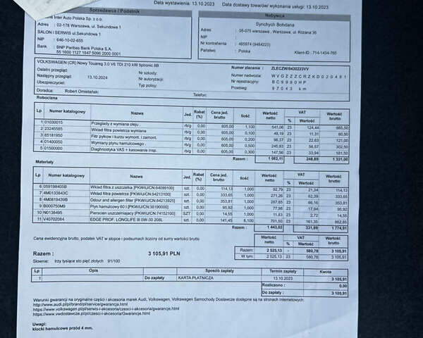 Белый Фольксваген Туарег, объемом двигателя 2.97 л и пробегом 129 тыс. км за 44900 $, фото 37 на Automoto.ua