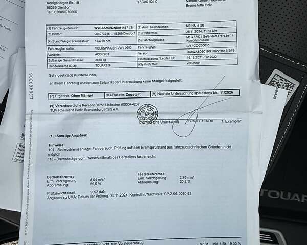 Белый Фольксваген Туарег, объемом двигателя 2.97 л и пробегом 131 тыс. км за 61990 $, фото 65 на Automoto.ua