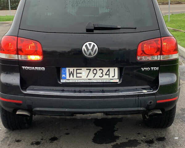 Черный Фольксваген Туарег, объемом двигателя 4.9 л и пробегом 230 тыс. км за 5800 $, фото 1 на Automoto.ua