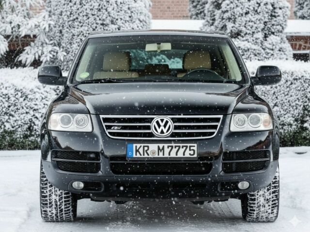 Черный Фольксваген Туарег, объемом двигателя 3 л и пробегом 266 тыс. км за 4350 $, фото 2 на Automoto.ua