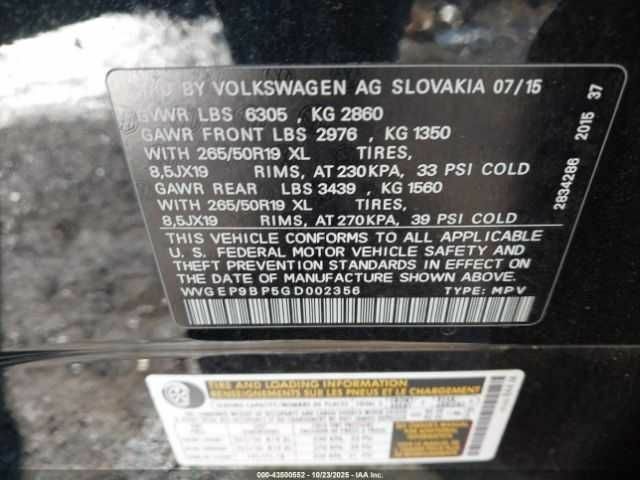 Черный Фольксваген Туарег, объемом двигателя 3 л и пробегом 170 тыс. км за 3000 $, фото 8 на Automoto.ua