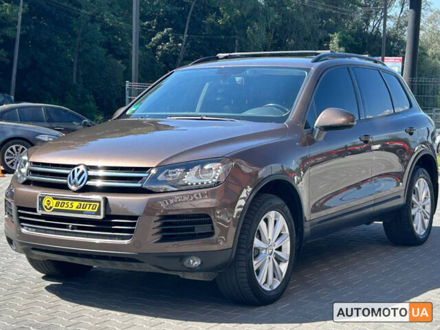 Коричневый Фольксваген Туарег, объемом двигателя 3 л и пробегом 266 тыс. км за 18500 $, фото 2 на Automoto.ua