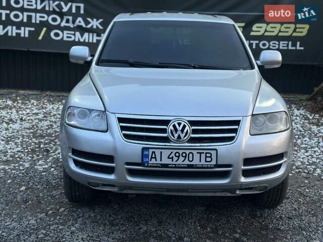 Серый Фольксваген Туарег, объемом двигателя 3.19 л и пробегом 350 тыс. км за 5700 $, фото 4 на Automoto.ua