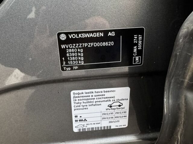 Серый Фольксваген Туарег, объемом двигателя 3 л и пробегом 200 тыс. км за 23500 $, фото 18 на Automoto.ua