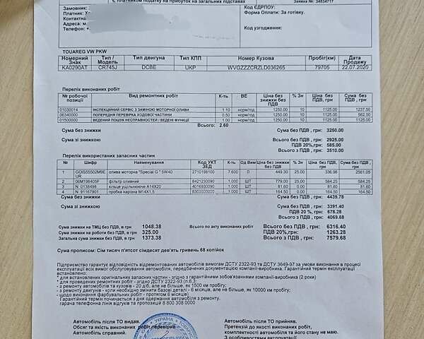 Серый Фольксваген Туарег, объемом двигателя 3 л и пробегом 79 тыс. км за 44990 $, фото 50 на Automoto.ua