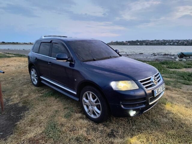 Синий Фольксваген Туарег, объемом двигателя 3 л и пробегом 300 тыс. км за 6200 $, фото 4 на Automoto.ua