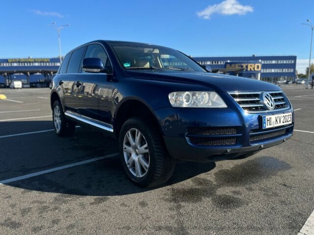 Синий Фольксваген Туарег, объемом двигателя 3 л и пробегом 367 тыс. км за 5800 $, фото 2 на Automoto.ua