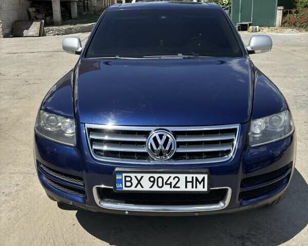 Синий Фольксваген Туарег, объемом двигателя 2.46 л и пробегом 291 тыс. км за 8000 $, фото 3 на Automoto.ua