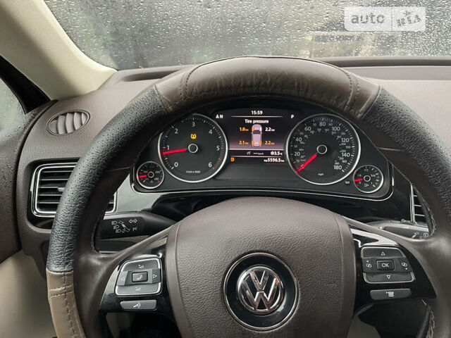 Синий Фольксваген Туарег, объемом двигателя 3 л и пробегом 201 тыс. км за 15500 $, фото 27 на Automoto.ua