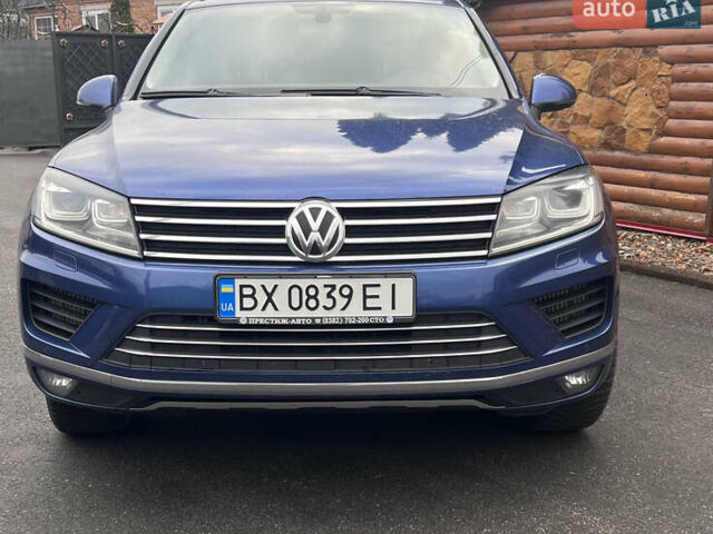 Синий Фольксваген Туарег, объемом двигателя 2.97 л и пробегом 190 тыс. км за 24800 $, фото 1 на Automoto.ua