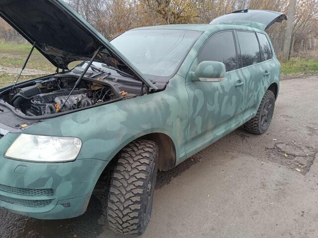 Зеленый Фольксваген Туарег, объемом двигателя 2.5 л и пробегом 300 тыс. км за 5000 $, фото 8 на Automoto.ua