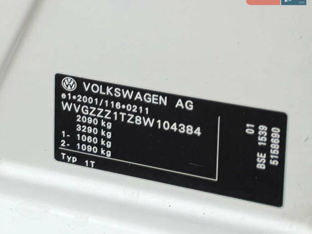Білий Фольксваген Туран, об'ємом двигуна 1.6 л та пробігом 218 тис. км за 8499 $, фото 47 на Automoto.ua