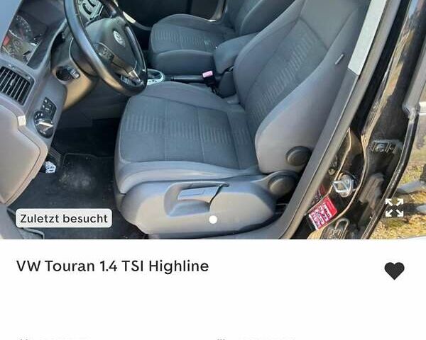 Черный Фольксваген Туран, объемом двигателя 1.4 л и пробегом 238 тыс. км за 7888 $, фото 256 на Automoto.ua