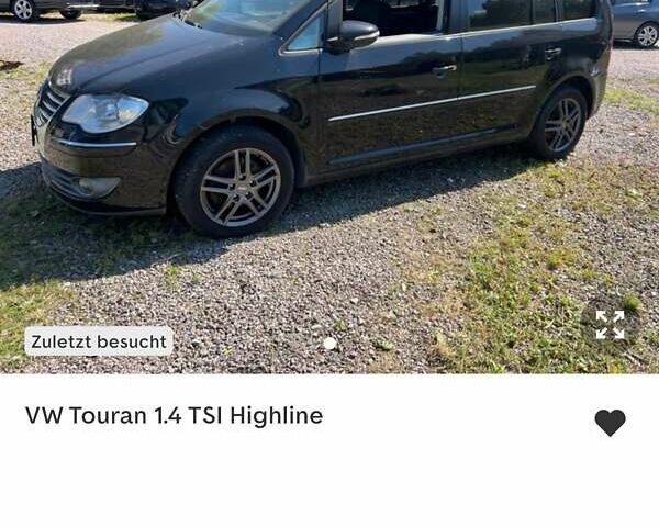 Черный Фольксваген Туран, объемом двигателя 1.4 л и пробегом 238 тыс. км за 7888 $, фото 253 на Automoto.ua