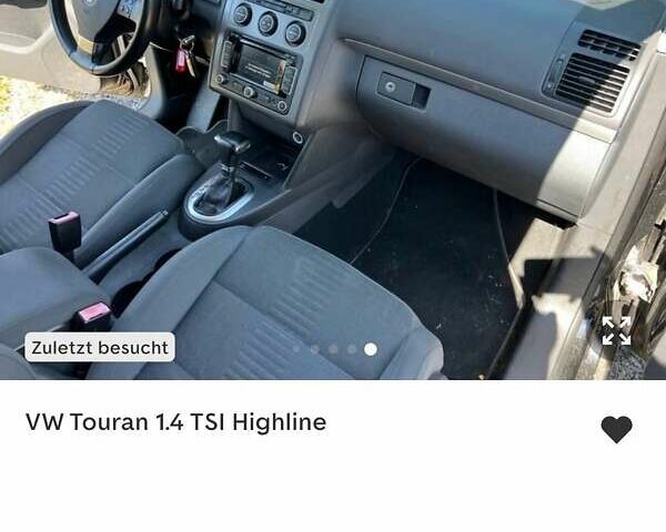 Черный Фольксваген Туран, объемом двигателя 1.4 л и пробегом 238 тыс. км за 7888 $, фото 258 на Automoto.ua