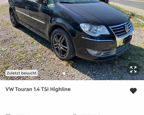 Черный Фольксваген Туран, объемом двигателя 1.4 л и пробегом 238 тыс. км за 7888 $, фото 251 на Automoto.ua