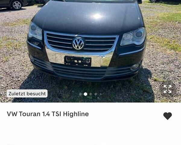 Черный Фольксваген Туран, объемом двигателя 1.4 л и пробегом 238 тыс. км за 7888 $, фото 252 на Automoto.ua