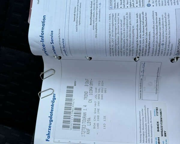 Фольксваген Туран, об'ємом двигуна 1.4 л та пробігом 216 тис. км за 7750 $, фото 16 на Automoto.ua