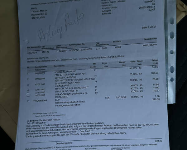 Сірий Фольксваген Туран, об'ємом двигуна 1.6 л та пробігом 211 тис. км за 7350 $, фото 45 на Automoto.ua