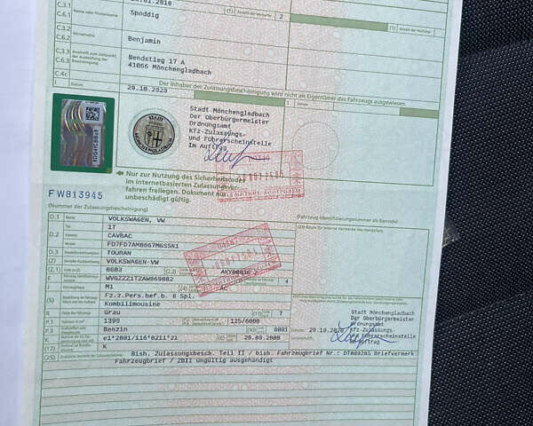 Серый Фольксваген Туран, объемом двигателя 1.4 л и пробегом 179 тыс. км за 8500 $, фото 62 на Automoto.ua